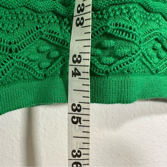 NWT $148 Eliza J Sleeveless Crochet Shift Dress Kelly Green Size Medium summer - Picture 13 of 13